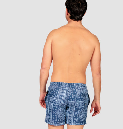 Costume uomo a boxer corto Lecce Blu
