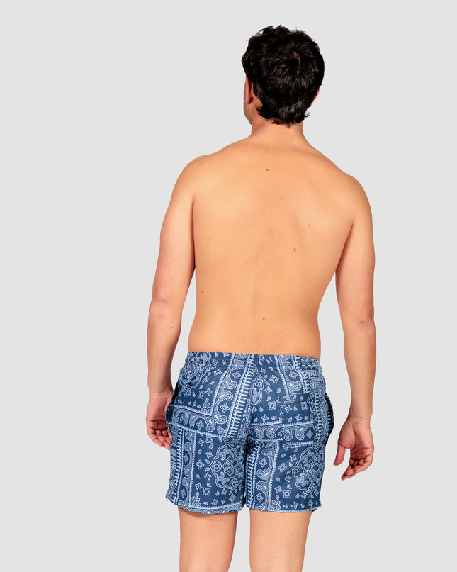 Costume uomo a boxer corto Lecce Blu