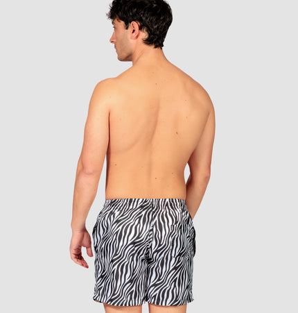 Costume uomo a boxer corto Zebrato