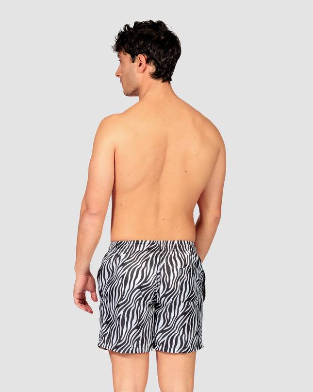 Costume uomo a boxer corto Zebrato