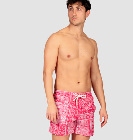 Costume uomo a boxer corto Lecce Rosso