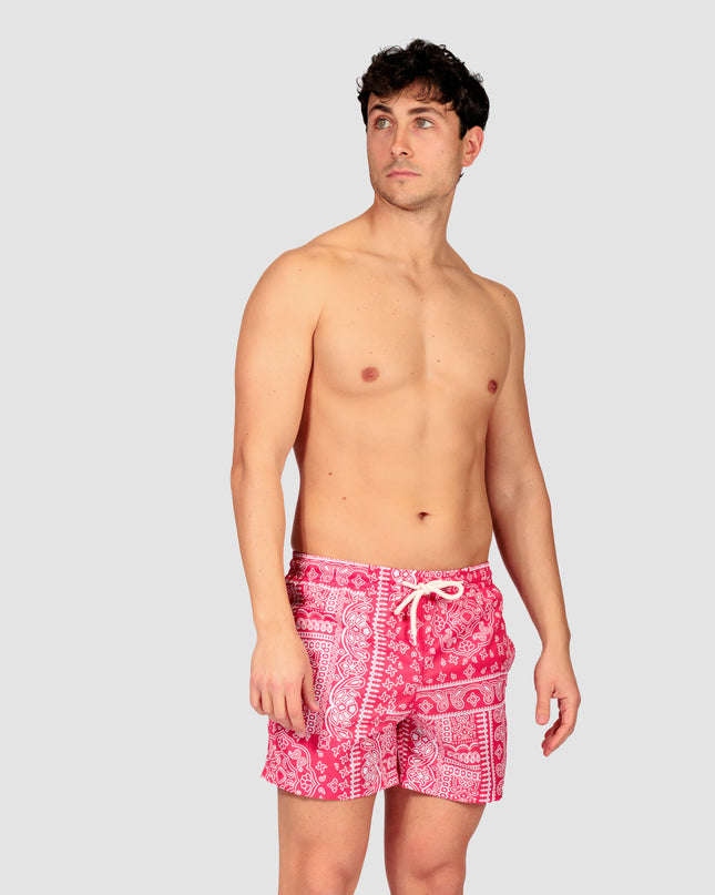 Costume uomo a boxer corto Lecce Rosso