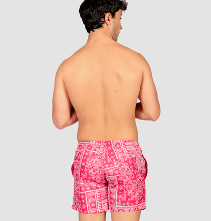 Costume uomo a boxer corto Lecce Rosso