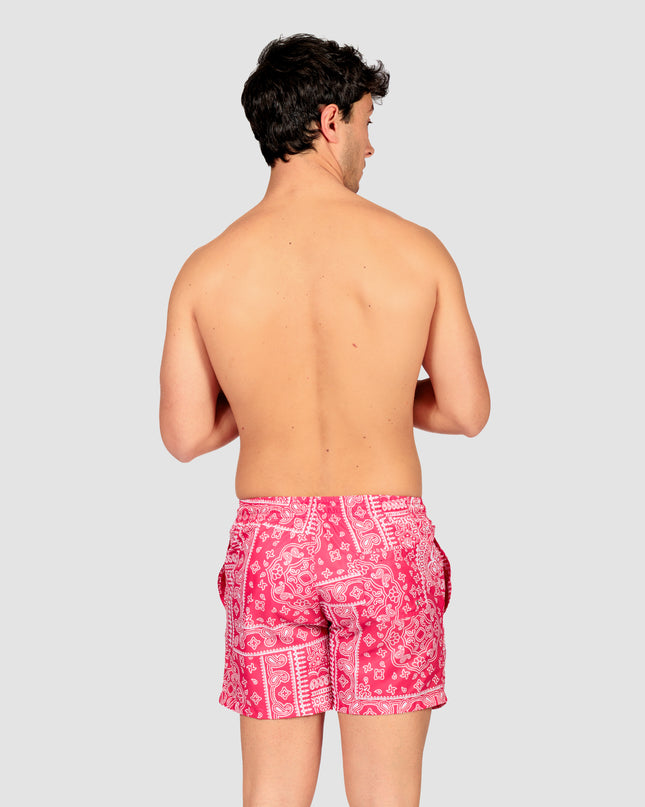 Costume uomo a boxer corto Lecce Rosso