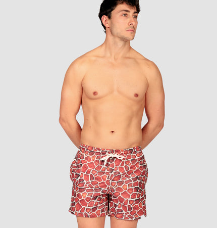 Costume uomo a boxer corto Giraffato