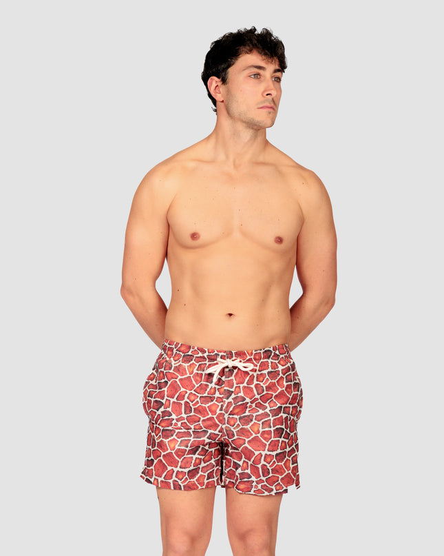 Costume uomo a boxer corto Giraffato