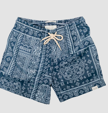 Costume uomo a boxer corto Lecce Blu