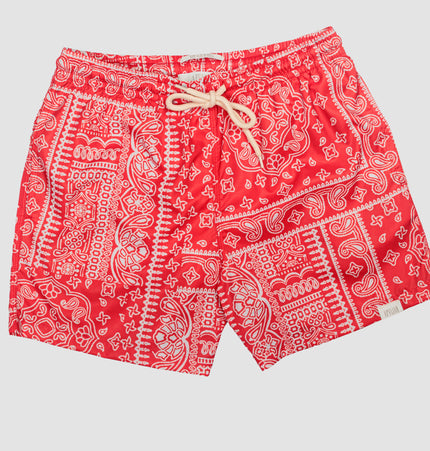 Costume uomo a boxer corto Lecce Rosso
