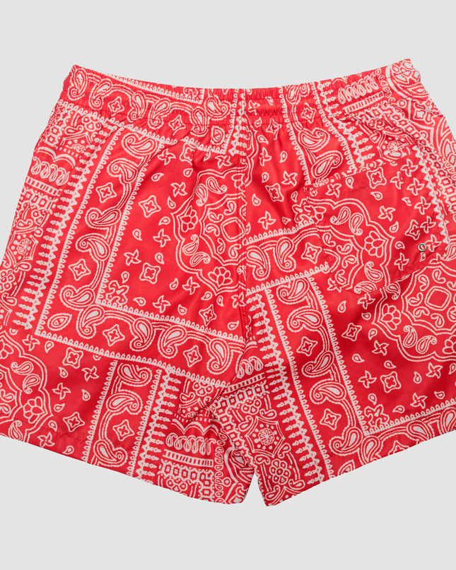 Costume uomo a boxer corto Lecce Rosso