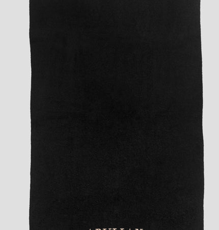 Telo Mare Ricamato Nero
